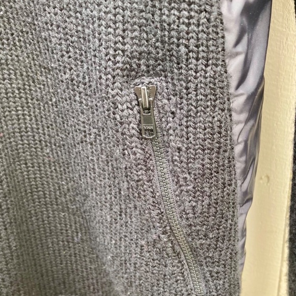 Eileen Fisher 100% Merino Wool Full Zip Sweater Jacket Coat Womens Medium Black - Picture 7 of 7